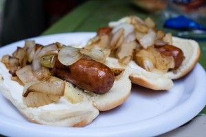 Seattle cream cheese hot dogs