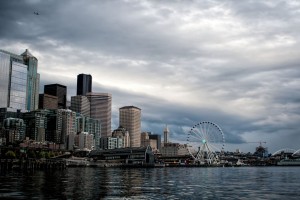 Seattle and ferris wheel