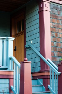 Colorful houses in Roche Harbor