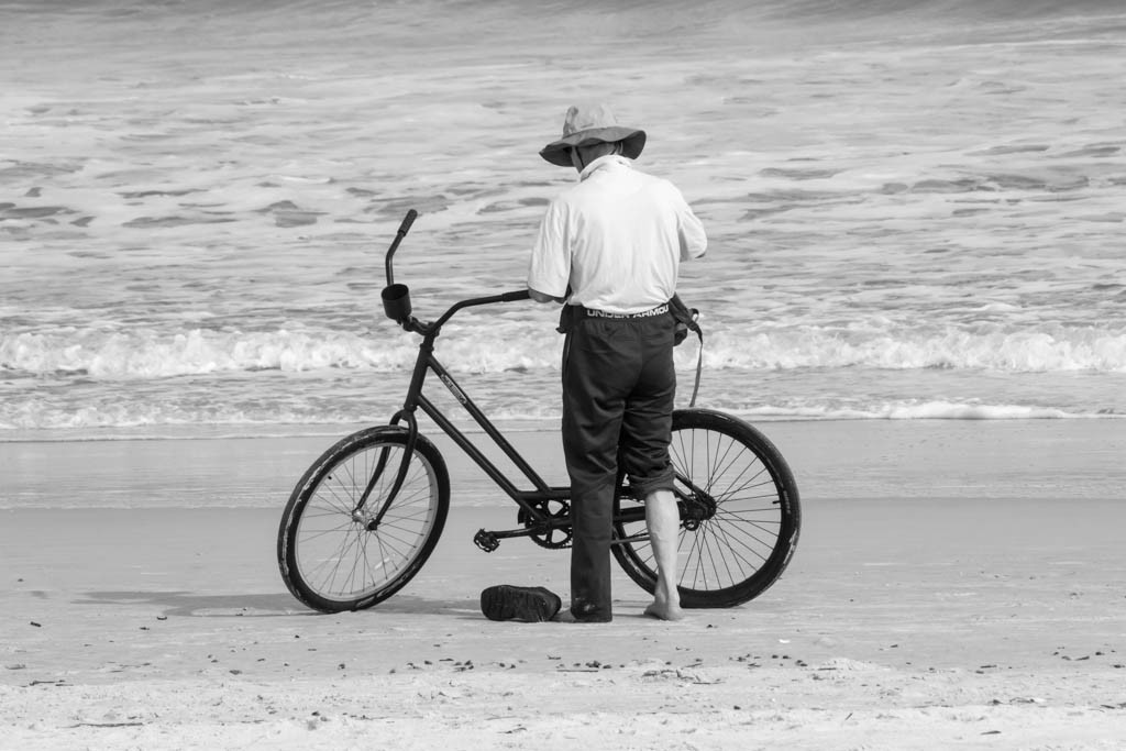 Bikes on the beach. This beach is really firm, so I bet it works just fine!