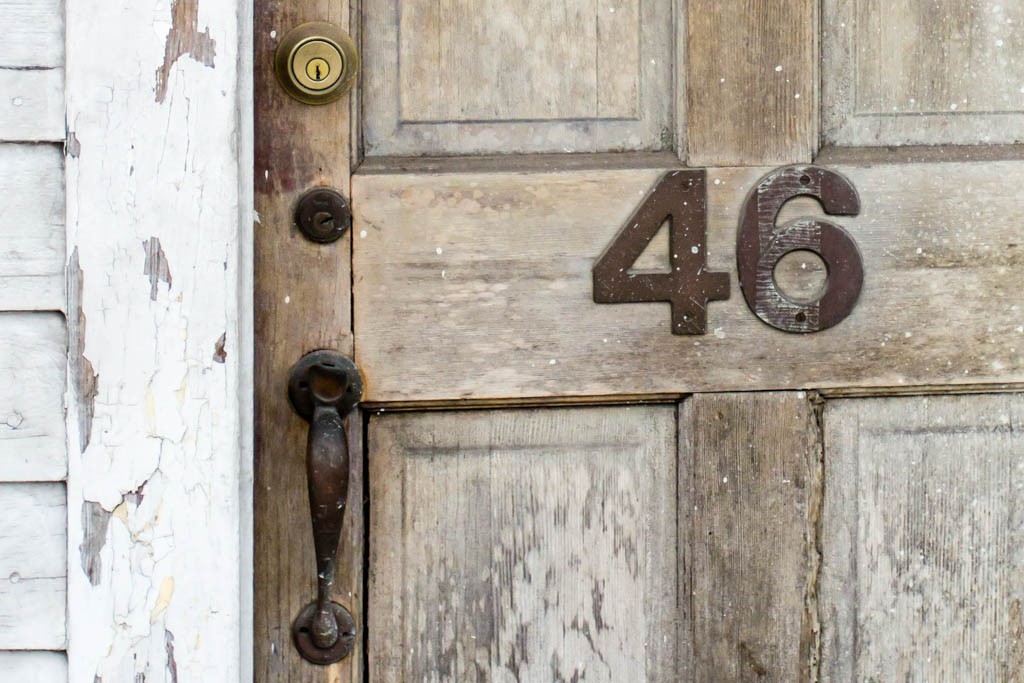 Weathered door