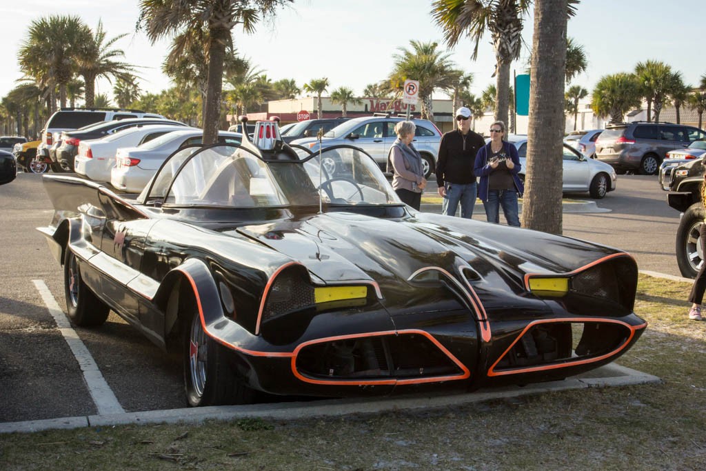 Probably the rarest car I've seen in person.  Batmobile! There are replicas out there.  If this was an original one, it sold for $4.2 mil.  Interesting car regardless.