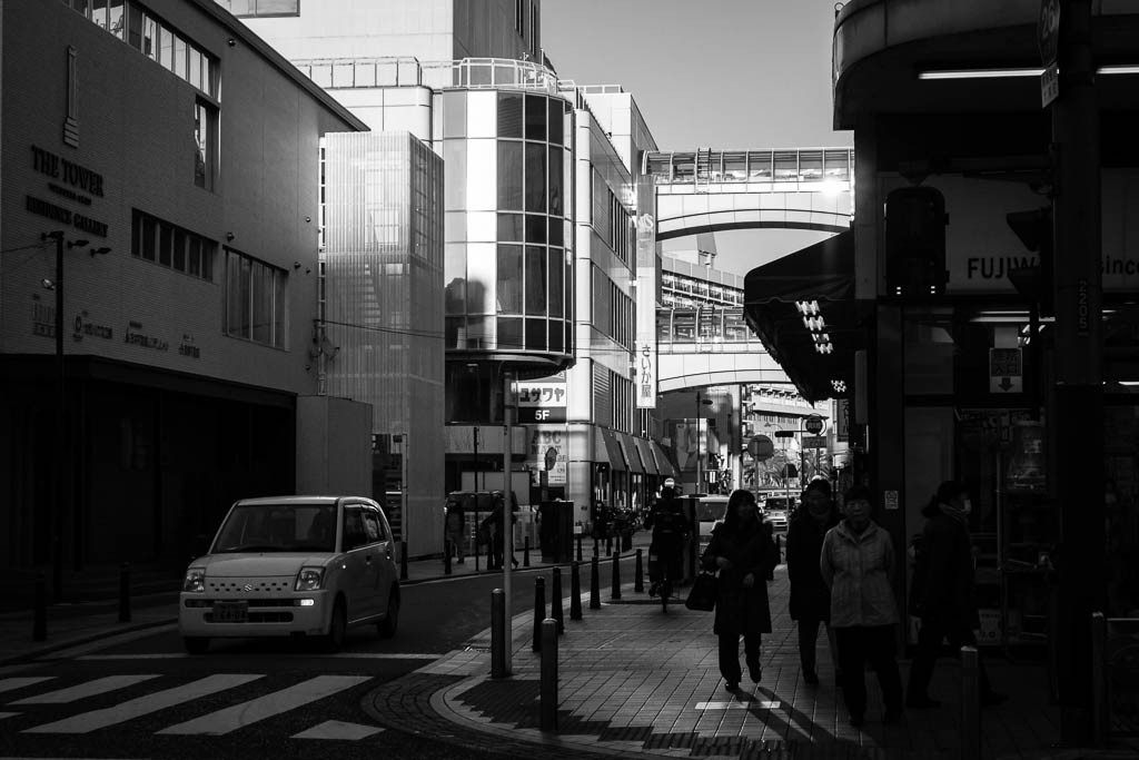 Random shot taken on one of my photo safaris in Yoko.  2 story sky bridge.