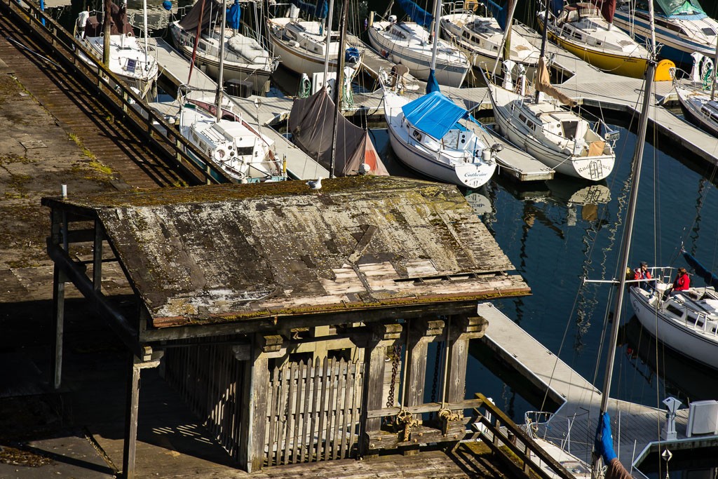 Boats and dilapidated dock.