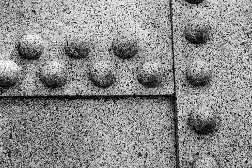 Granite sculpture. Industrial looking.