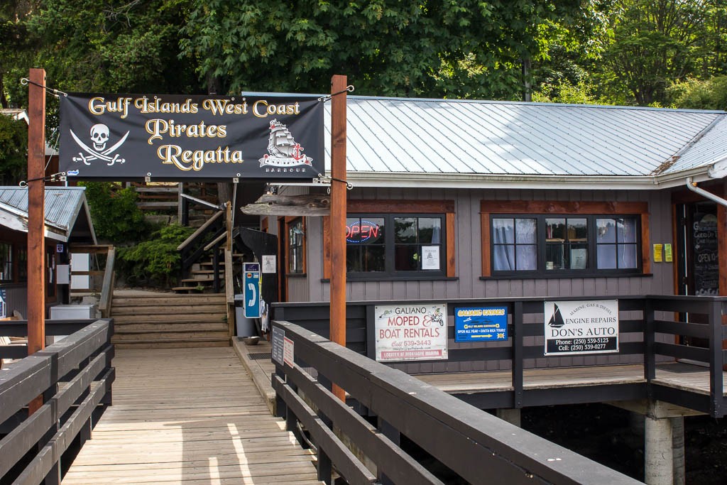 Montague Harbor. Just a few little buildings and a pretty nice marina.