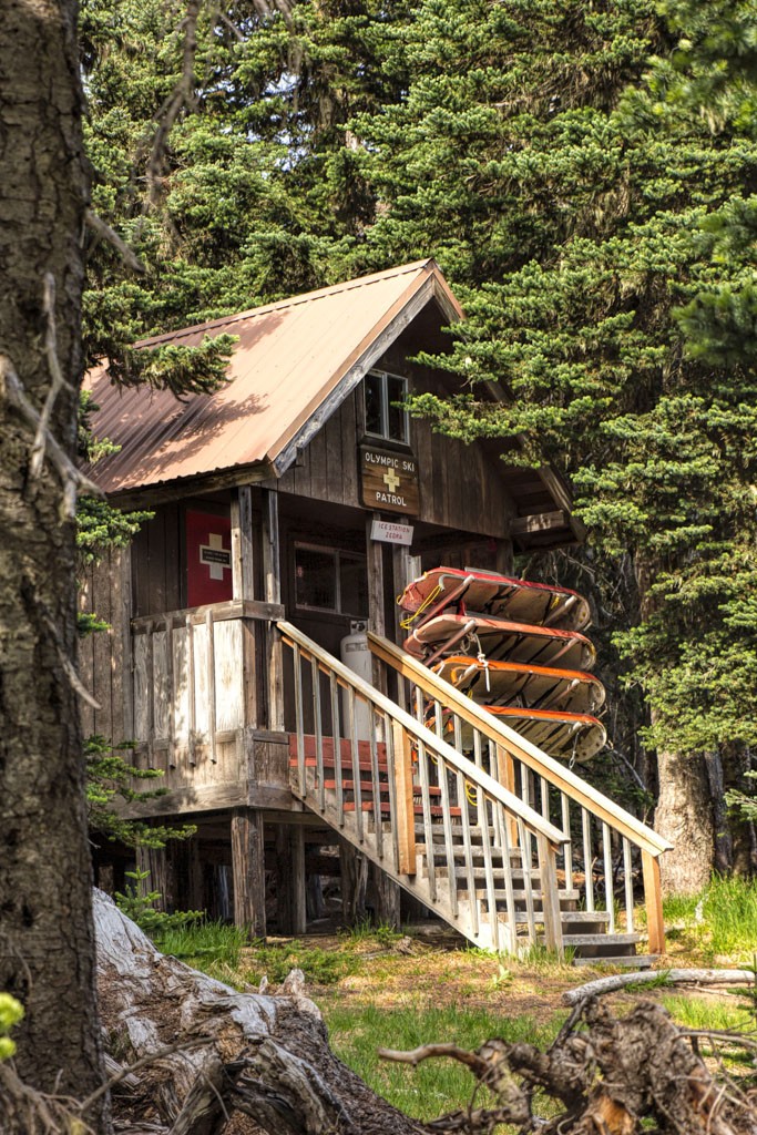 New take on the old Ski Patrol cabin.  I never think to shoot it through the trees.