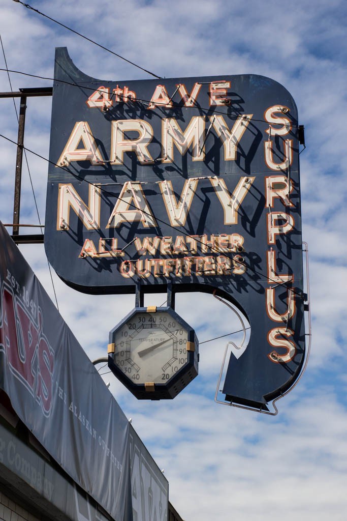 Old Army/Navy surplus store