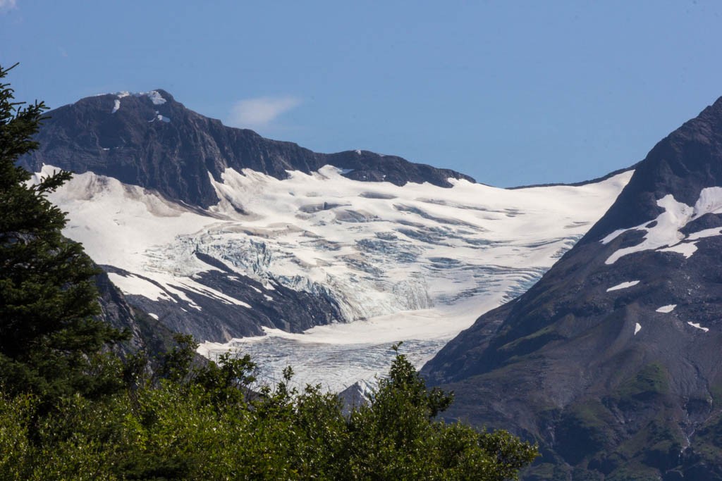 I think every mountain with snow on it is a glacier up here