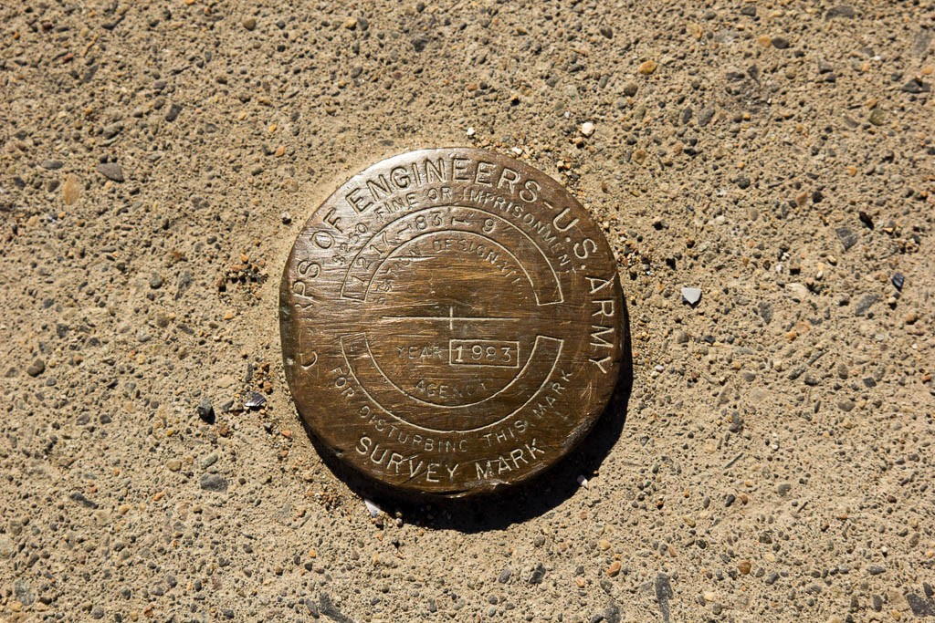 survey marker.  I like finding these!