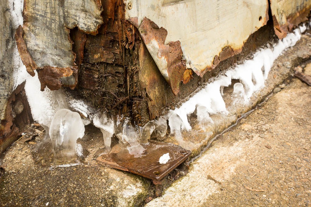 Looks like they need to re-insulate their freezer door