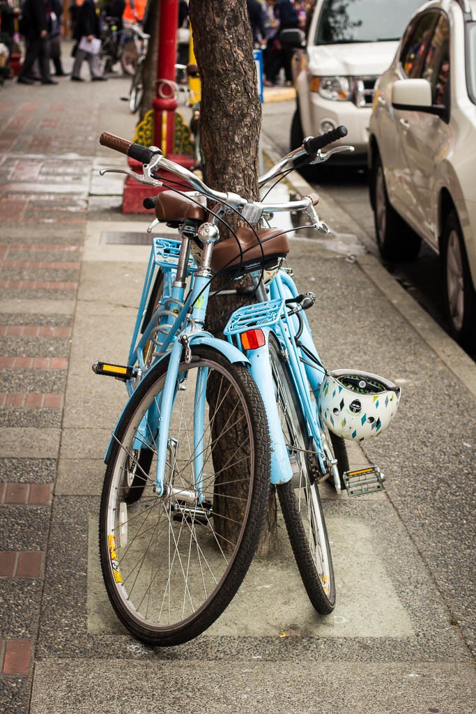 Lots of bicycles in Victoria