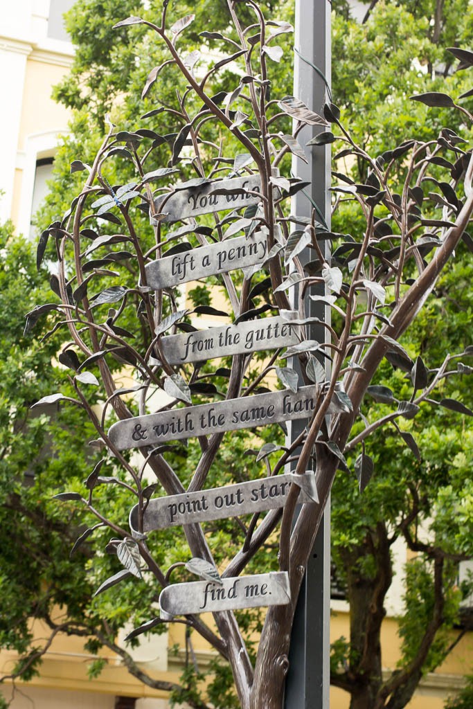 Street sign.