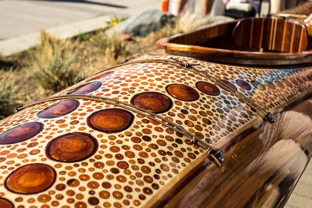 The most beautiful handmade wooden kayak I've ever seen.