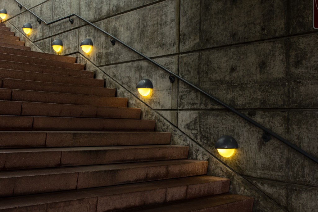 Stairs by the ferry terminal