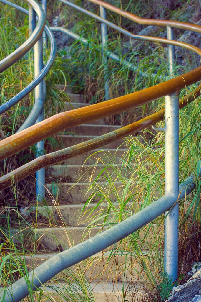 Rusted railing