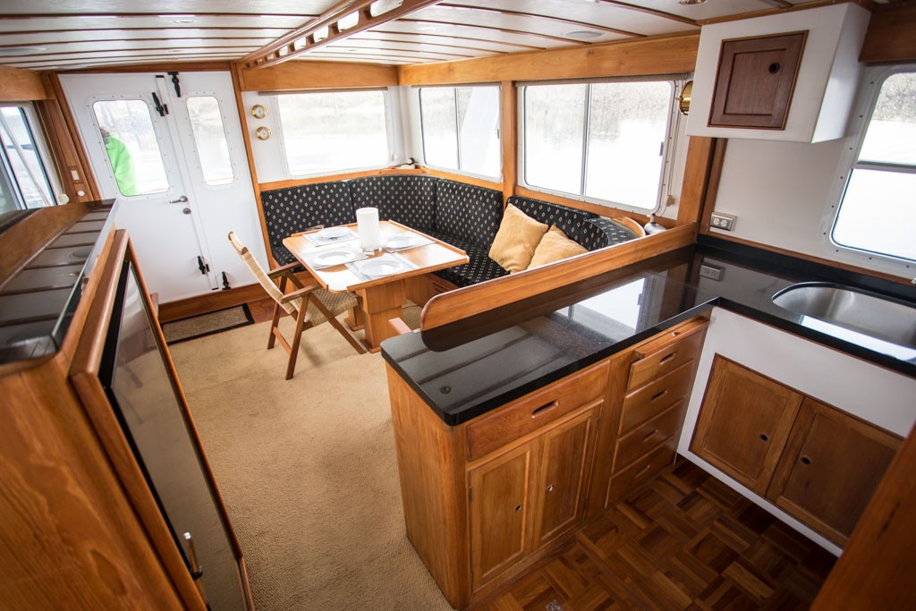 Yes, that's granite in the galley! :)