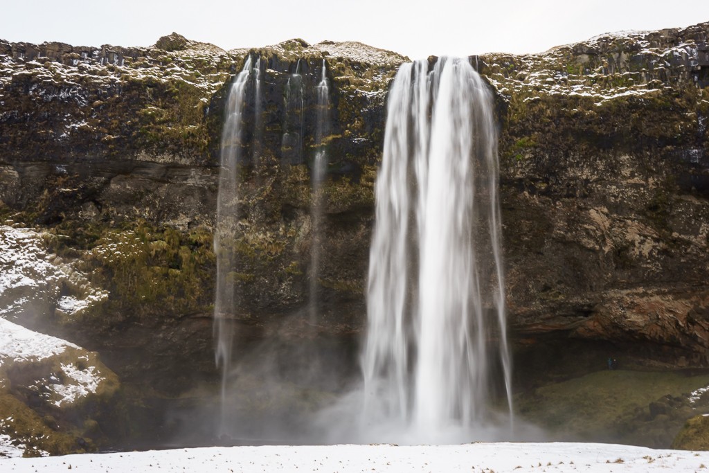 A little more wispy looking than Skogafoss