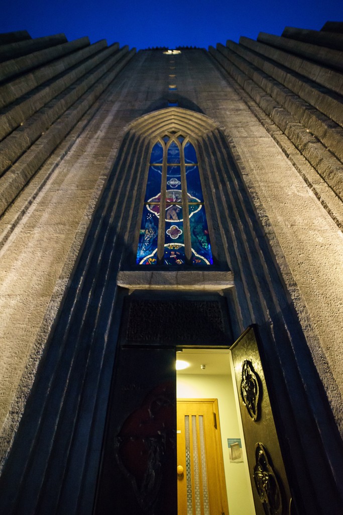 Detail of the stained glass window