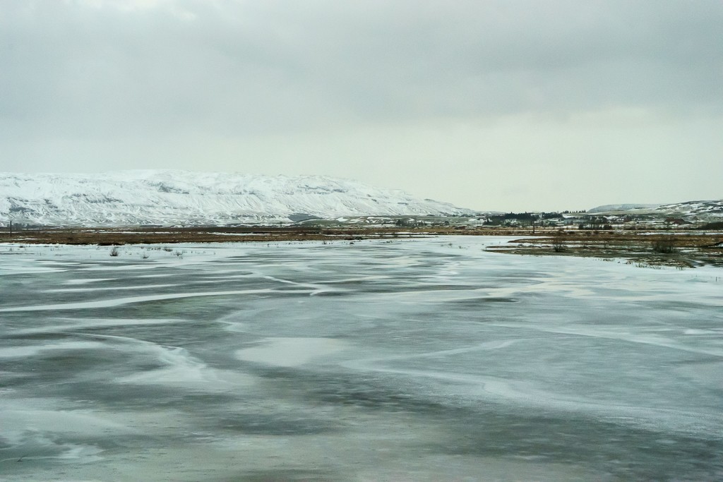 Frozen lake