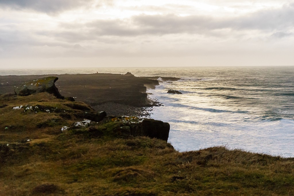 View from the top of the cliffs.