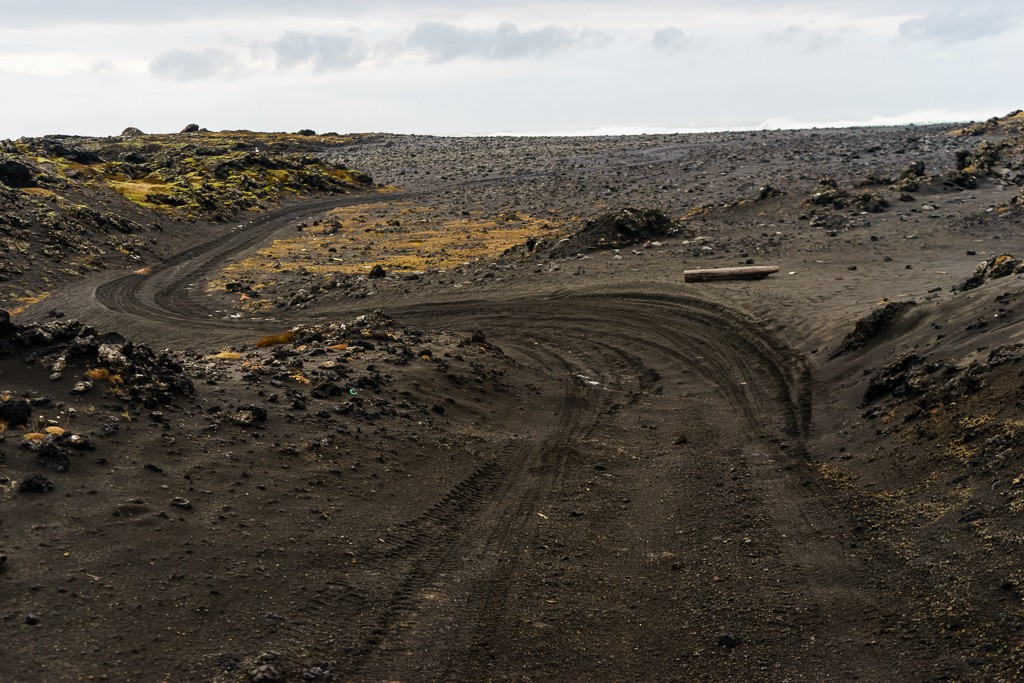 Soft black sand