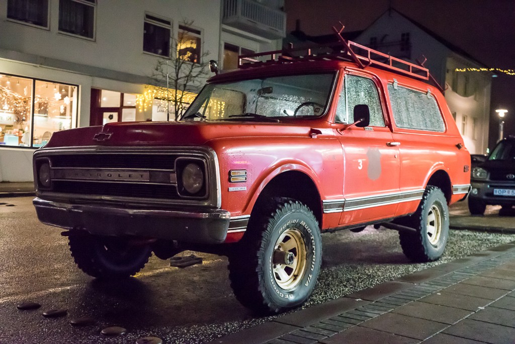 Some sort of 70's Blazer. I'm in love with this truck. Craigslist here I come!