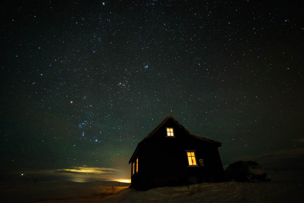 Cabin with the lights.