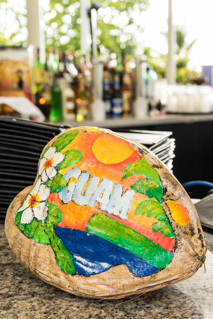 Guam! Painted coconut.