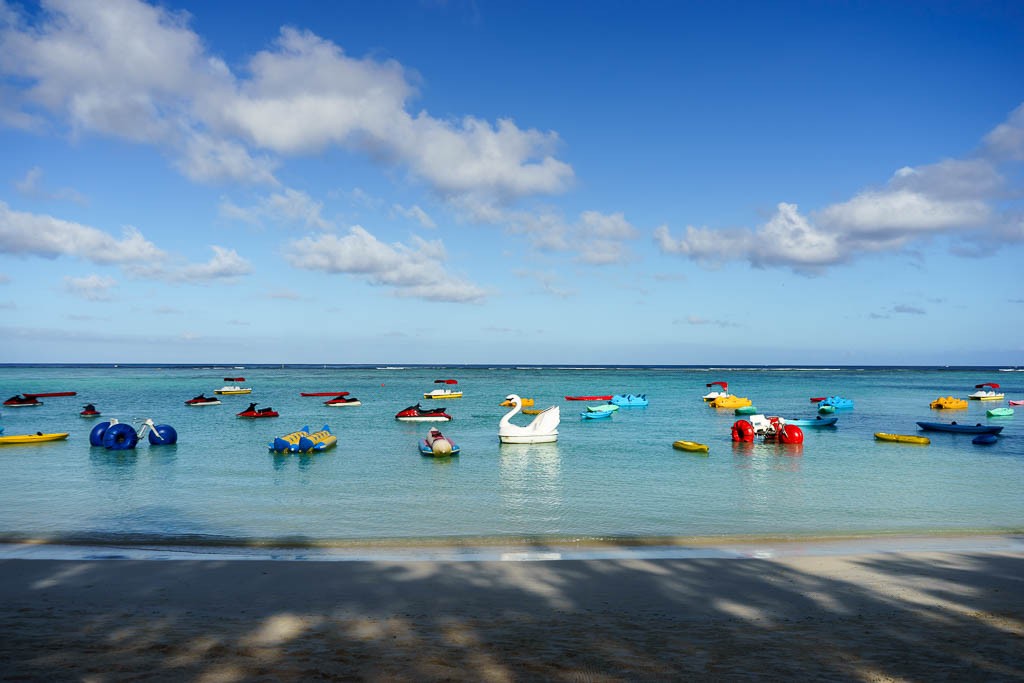 Field of rental kayaks and paddleboats