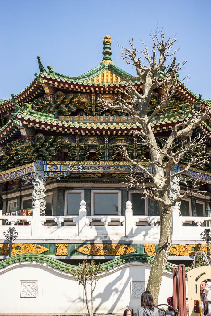 View of the back of the temple.