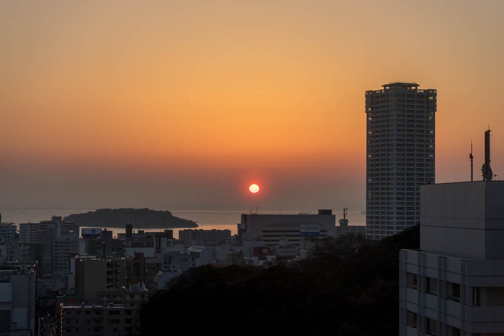 Sunrise from my hotel room