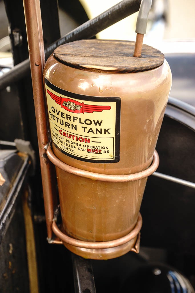 Vintage overflow tank