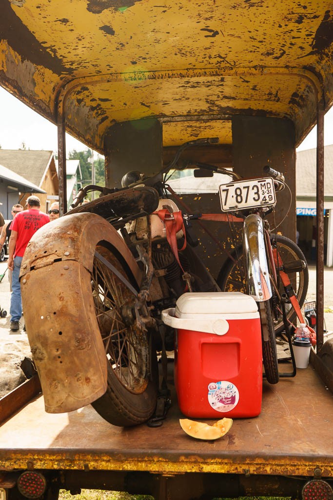 Bikes and a cooler