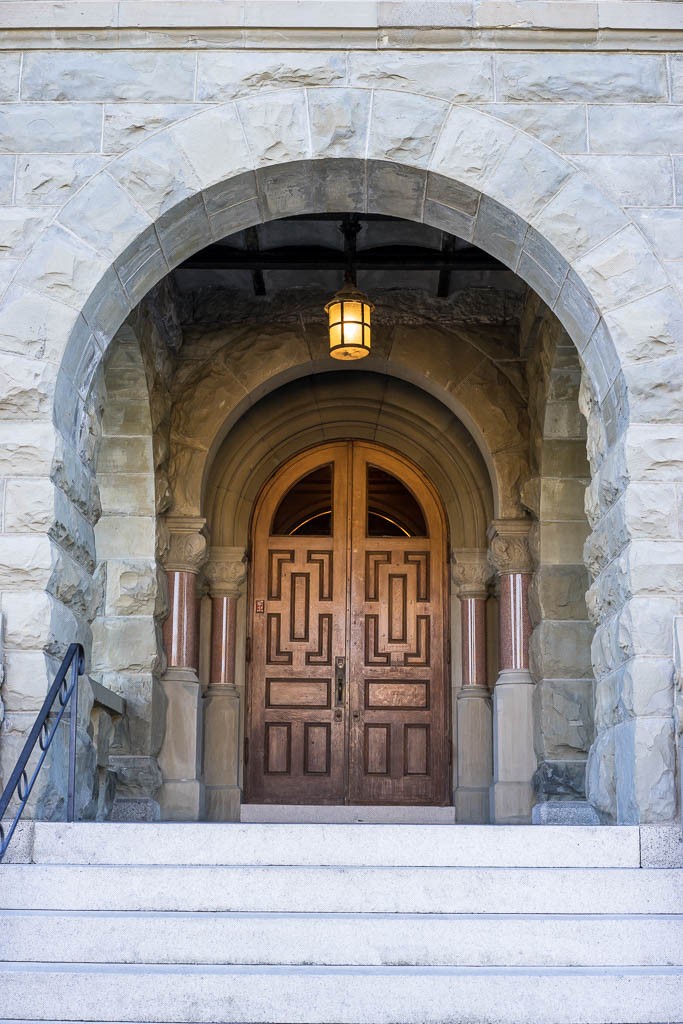 The front door. 