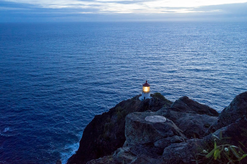 Here's the actual lighthouse and where the sunrise is supposed to be