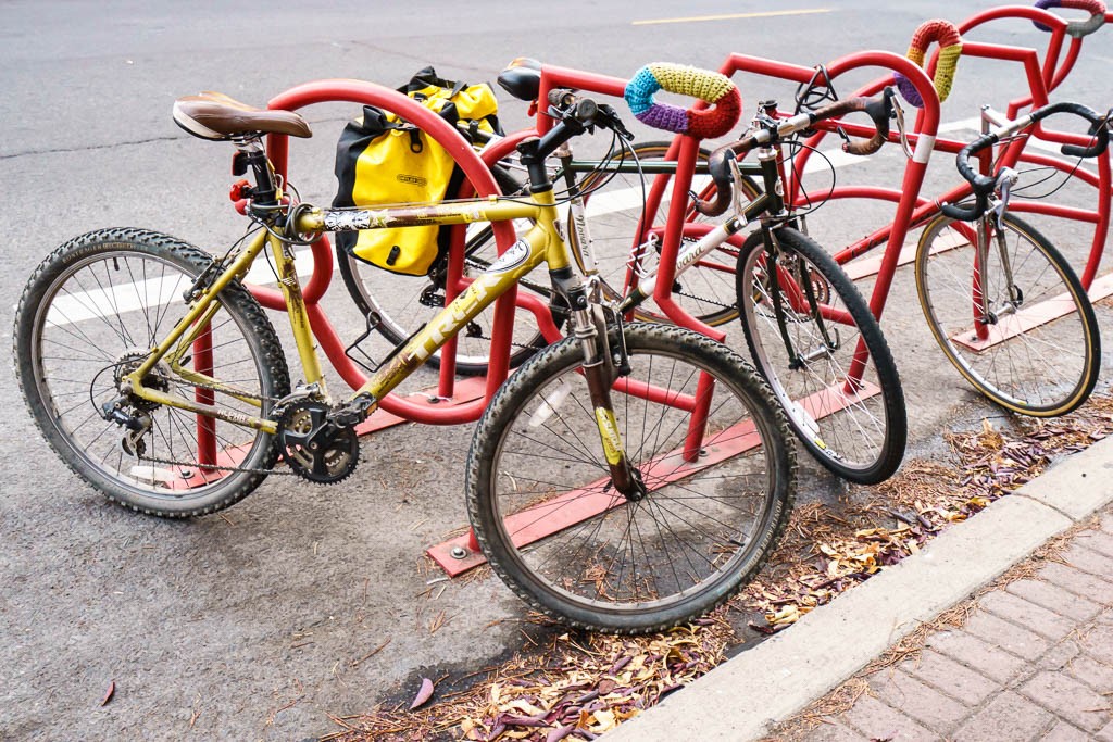 Trendy hipster bicycles