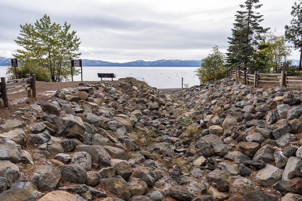 Lake in the distance