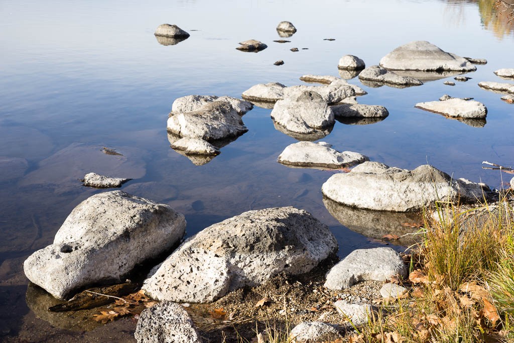 Rocks in the water