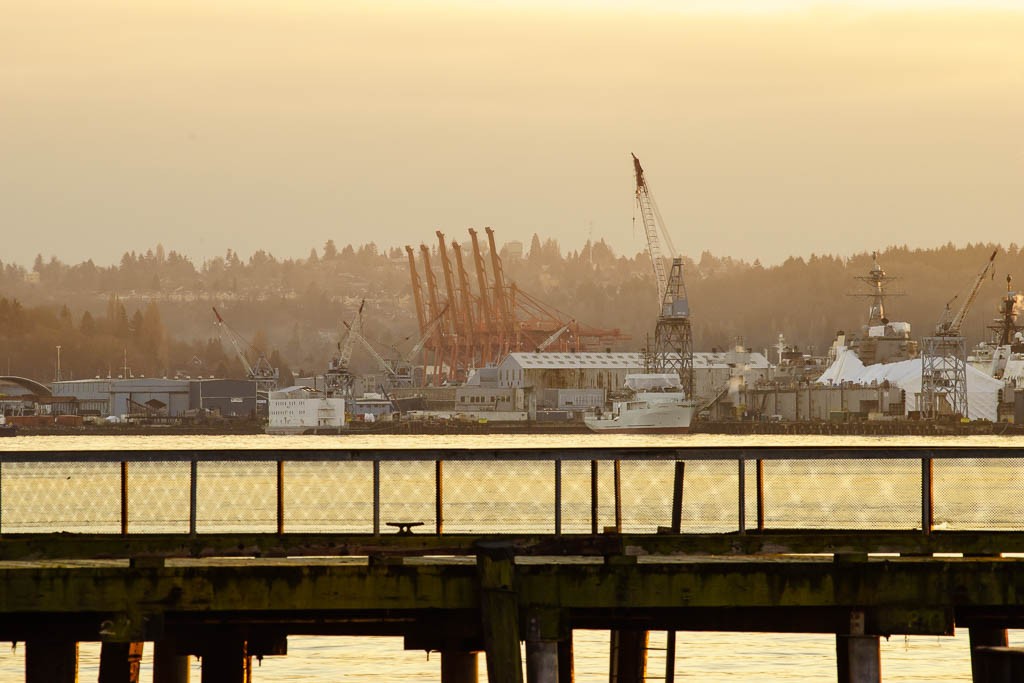 I work on the white barge to the left of the photo.