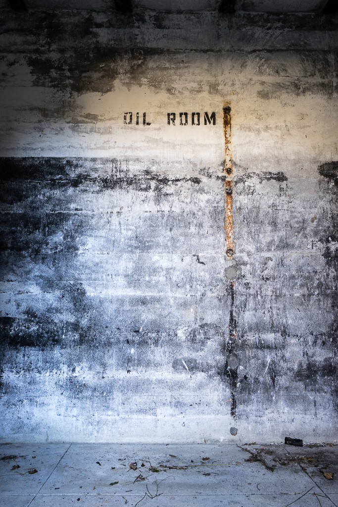 Oil room and distressed paint